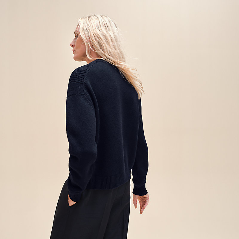 ロングスリーブニット - ブルー | Hermès - エルメス-公式サイト