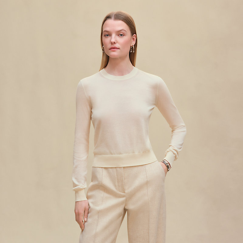 ロングスリーブニット - ホワイト | Hermès - エルメス-公式サイト
