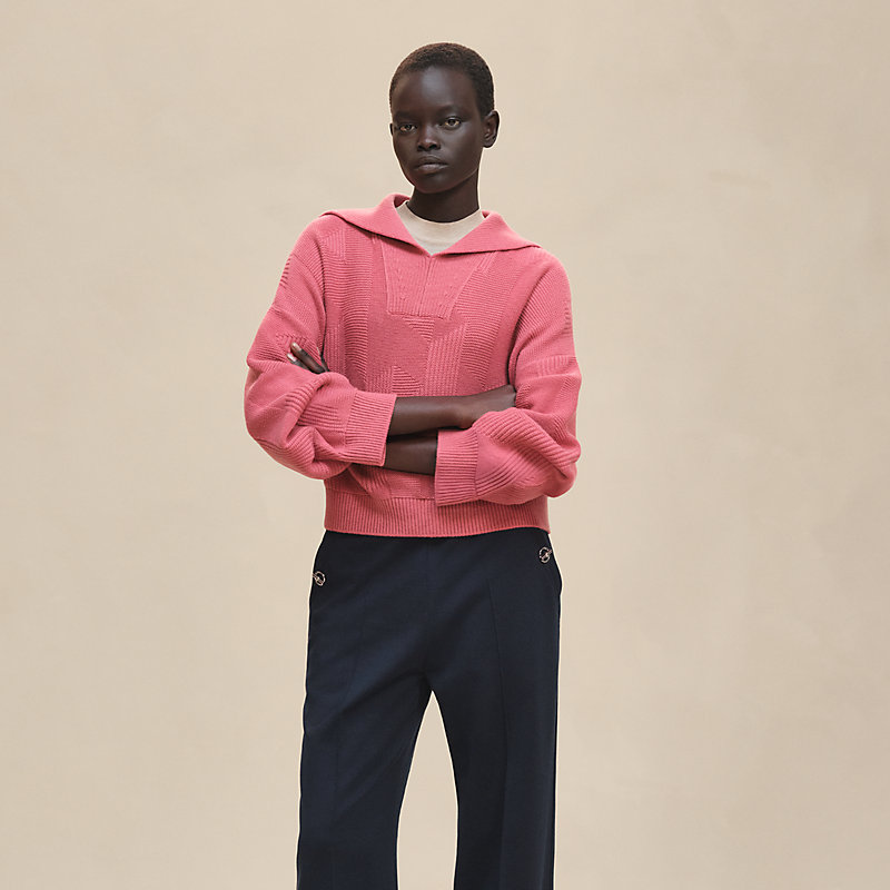 ロングスリーブニット 《H》モチーフ - ピンク | Hermès - エルメス