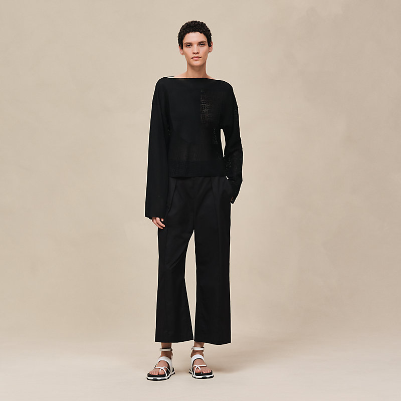 ロングスリーブニット 《シェーヌ・ダンクル》モチーフ | Hermès