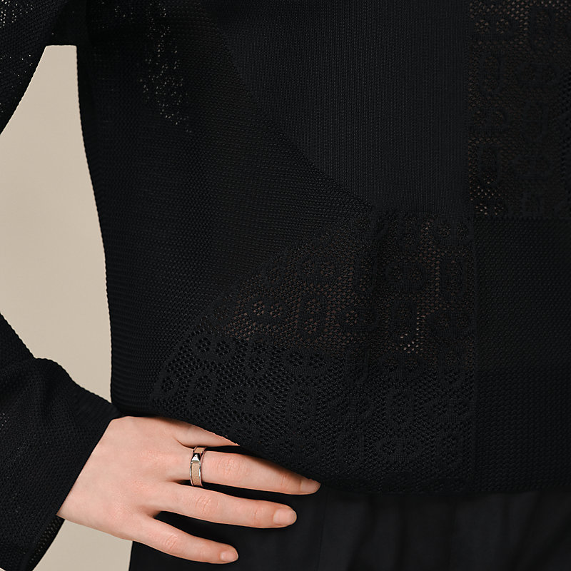 ロングスリーブニット 《シェーヌ・ダンクル》モチーフ | Hermès