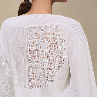 ロングスリーブニット 《シェーヌ・ダンクル》モチーフ | Hermès