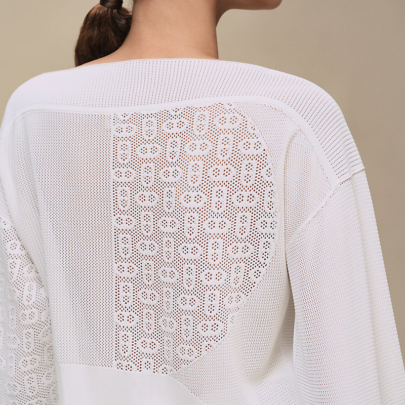 ロングスリーブニット 《シェーヌ・ダンクル》モチーフ | Hermès