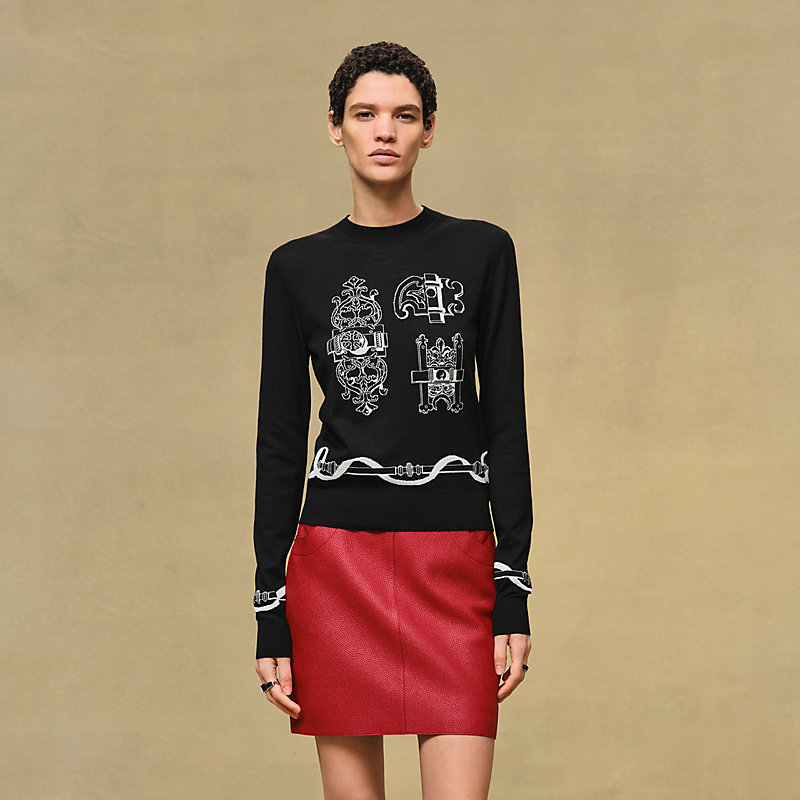 ロングスリーブニット 《フェロヌリー》モチーフ | Hermès - エルメス