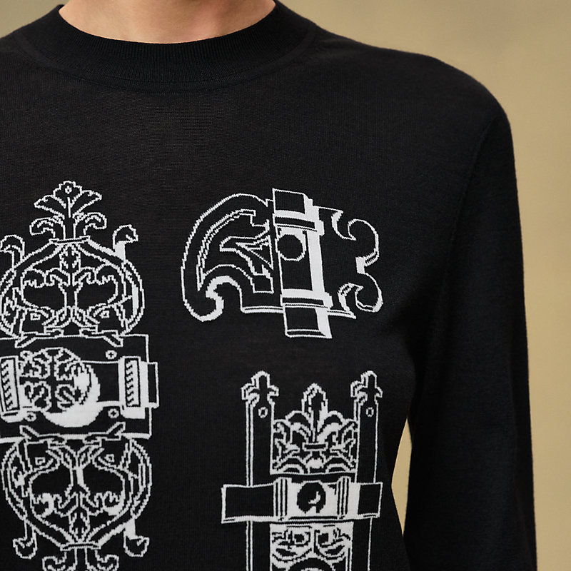 ロングスリーブニット 《フェロヌリー》モチーフ | Hermès - エルメス