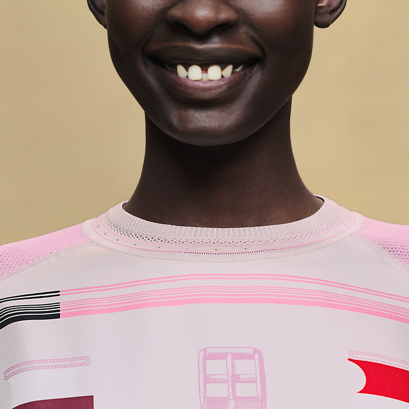 ロングスリーブニット 《ブリッド・ア・ブロック》モチーフ | Hermès