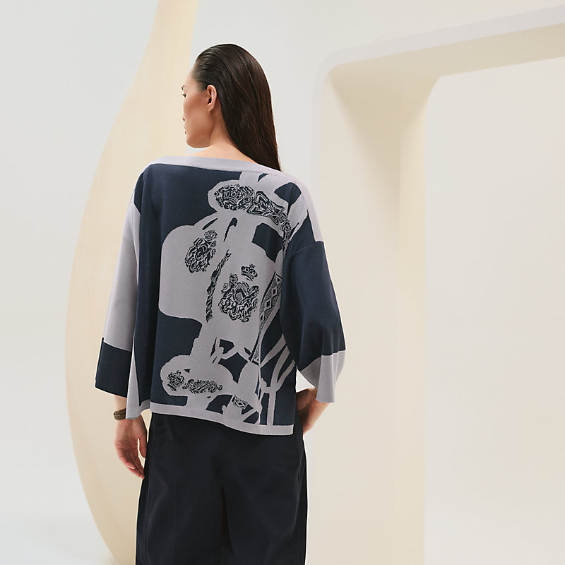 カーディガン 刺繍入りニット 《ブリッド・ドゥ・ガラ