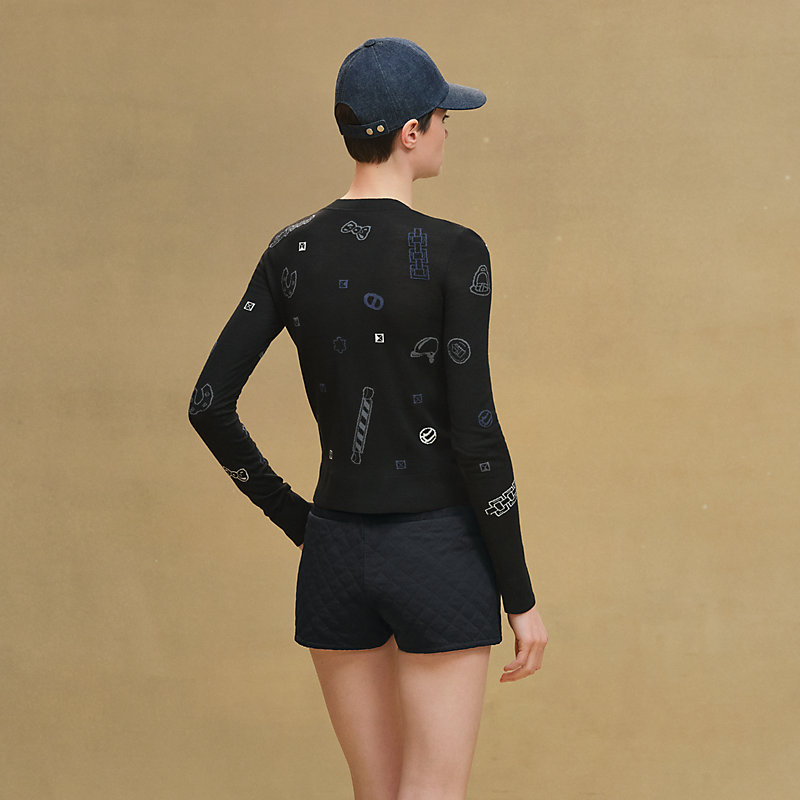 ロングスリーブライトニット 《キャンディ・リブリス》モチーフ