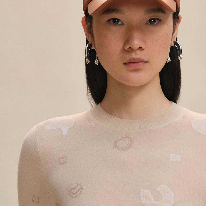 ロングスリーブライトニット 《キャンディ・リブリス》モチーフ