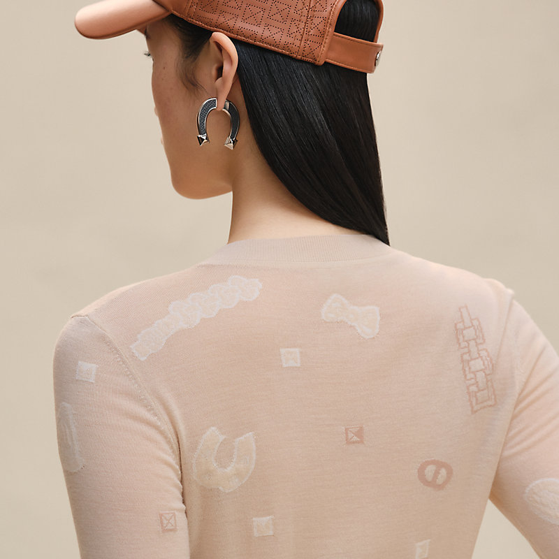 ロングスリーブライトニット 《キャンディ・リブリス》モチーフ