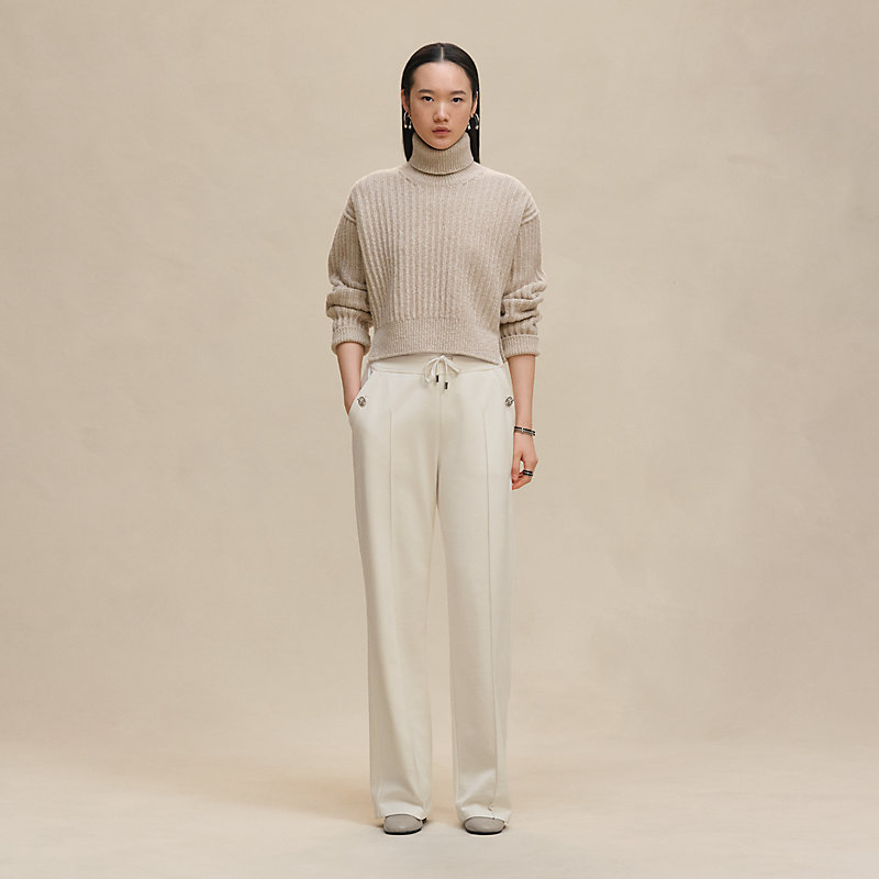 HERMES ワイドテーパードパンツ エルメス HERMES - エルメス パンツ スラックス ワイドパンツ メンズ