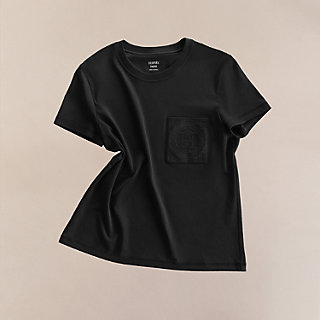 国内外の人気集結！ 刺繡口袋t恤--4H4615DA02-worn-1 Tシャツ(半袖+袖なし)