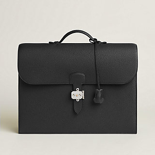 書類ケース 《サック・ア・デペッシュ》 2-38 - ブラック | Hermès