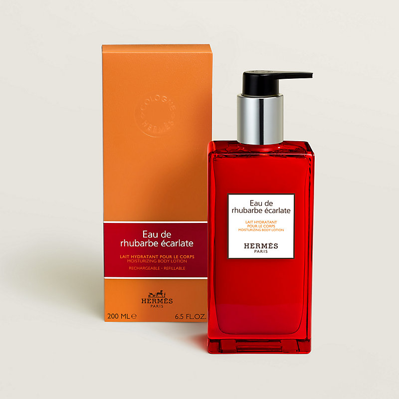 HERMES ボディーローション 緋紅火參（Eau de rhubarbe ecarlate）身體保濕潤膚乳- 200 ml