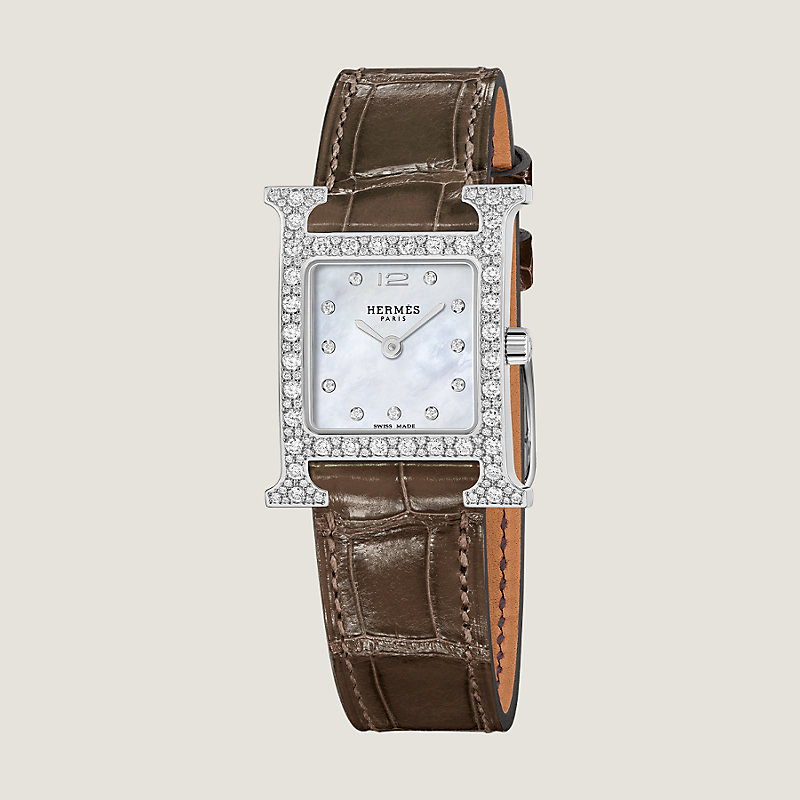 エルメス　hウォッチ 時計・ブランド腕時計 | W403502WW00 21mm ミニ Hウォッチ エルメス 時計