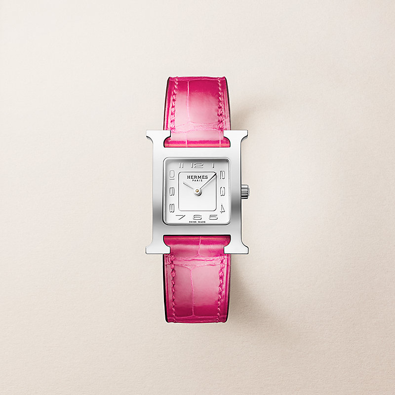 腕時計 《Hウォッチ》 PM 25 mm - ブラック | Hermès - エルメス-公式