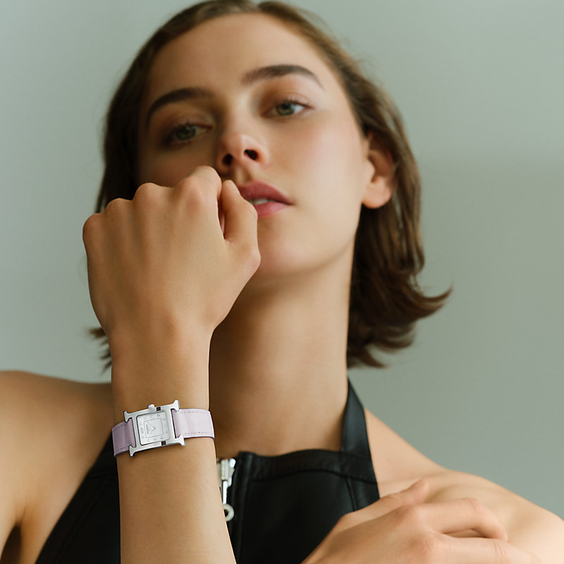 腕時計 《Hウォッチ》 PM 25 mm - マロン | Hermès - エルメス-公式サイト