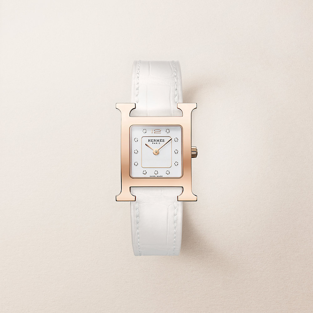 腕時計 《Hウォッチ》 PM 25 mm - ブラック | Hermès - エルメス-公式