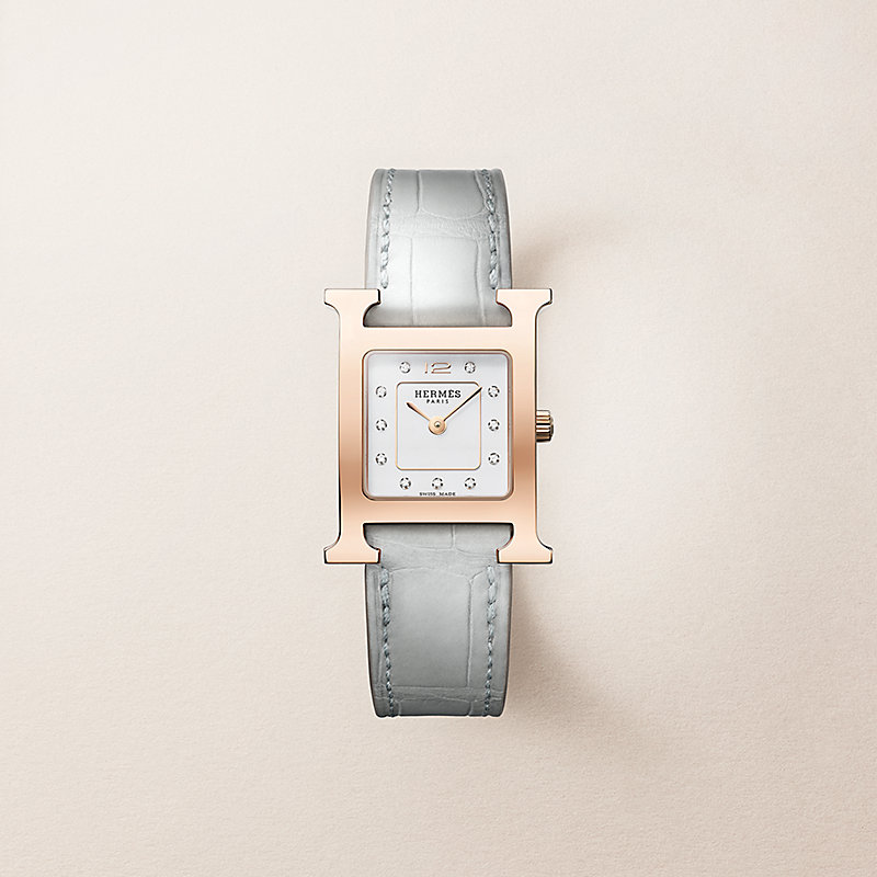 HERMES　腕時計　ダイヤモンド 腕時計-《hウォッチ》-pm-25mm--