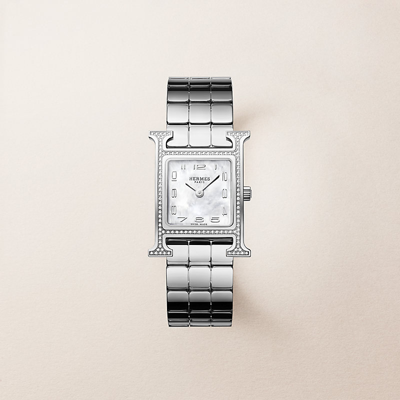 腕時計 《Hウォッチ》 PM 25 mm - ブラック | Hermès - エルメス-公式