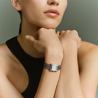 エルメス　ストラップ　Hウォッチ21mm エルメス HERMES Hウォッチ PM 21MM ゴールド レディース腕時計