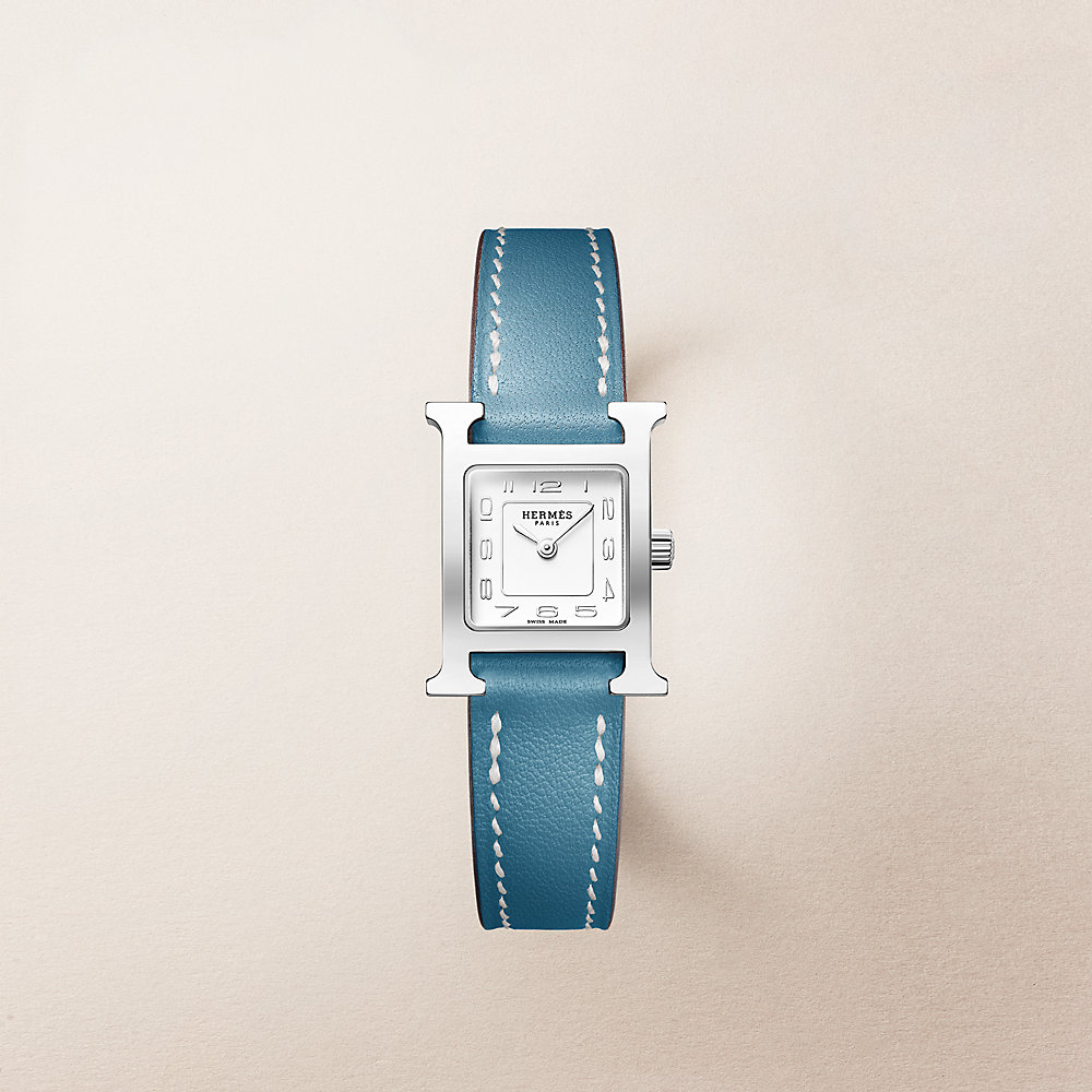 腕時計 《Hウォッチ》 ミニ 21 mm - ブルー | Hermès - エルメス-公式