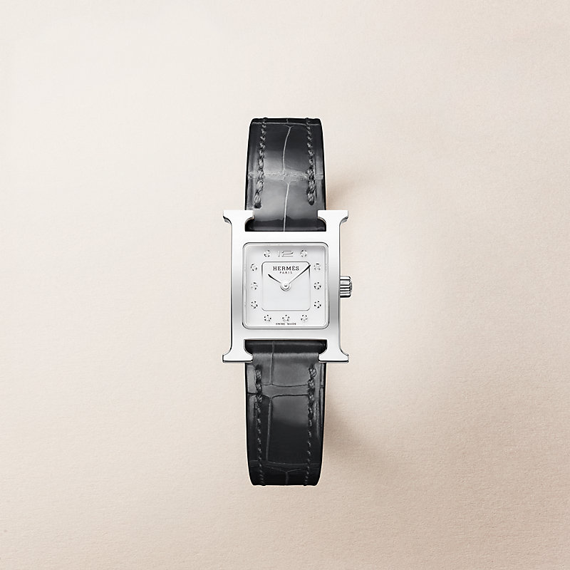 腕時計 《Hウォッチ》 ミニ 21 mm - マロン | Hermès - エルメス-公式