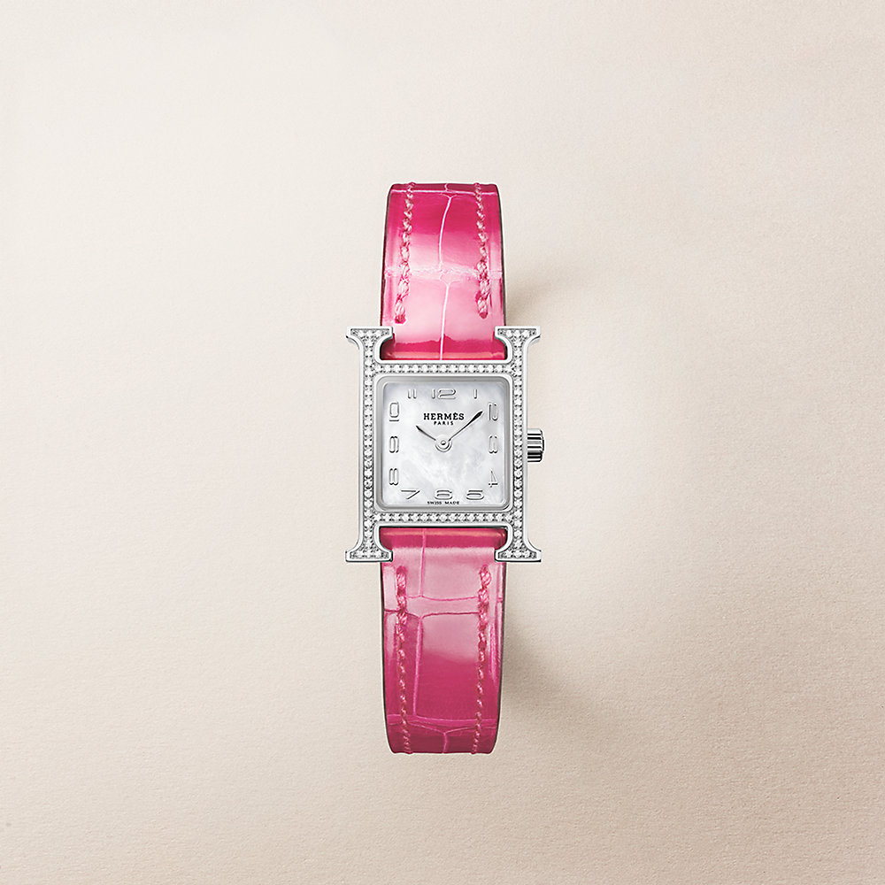 腕時計 《Hウォッチ》 ミニ 21 mm - マロン | Hermès - エルメス-公式