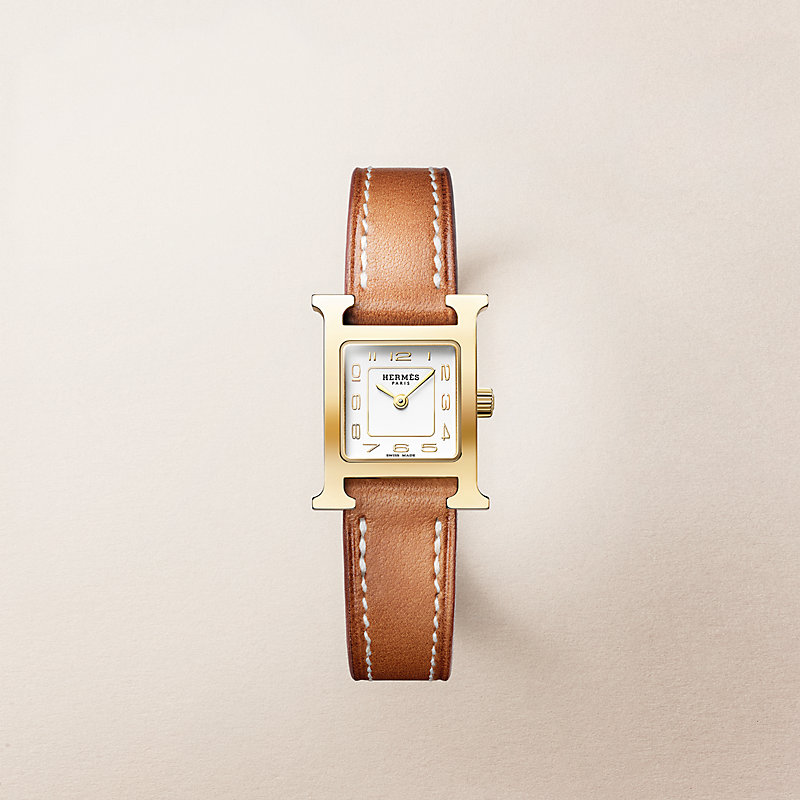 【信頼のショッピング屋】エルメス　Hウォッチミニ 21mm 腕時計 《Hウォッチ》 ミニ 21 mm - ベージュ | Hermès - エルメス
