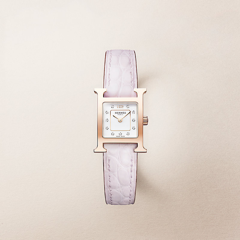腕時計 《Hウォッチ》 ミニ 21 mm - マロン | Hermès - エルメス-公式