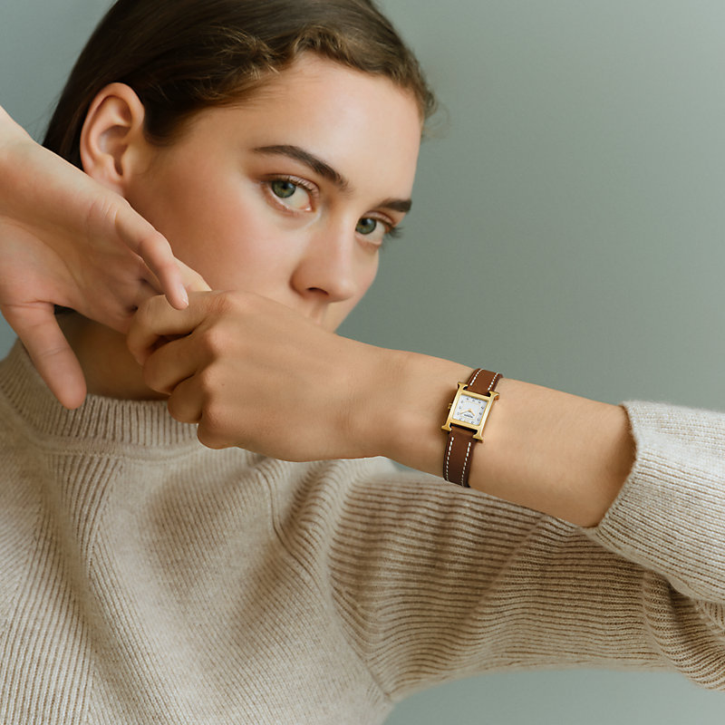 腕時計 《Hウォッチ》 ミニ 21 mm - ブルー | Hermès - エルメス-公式