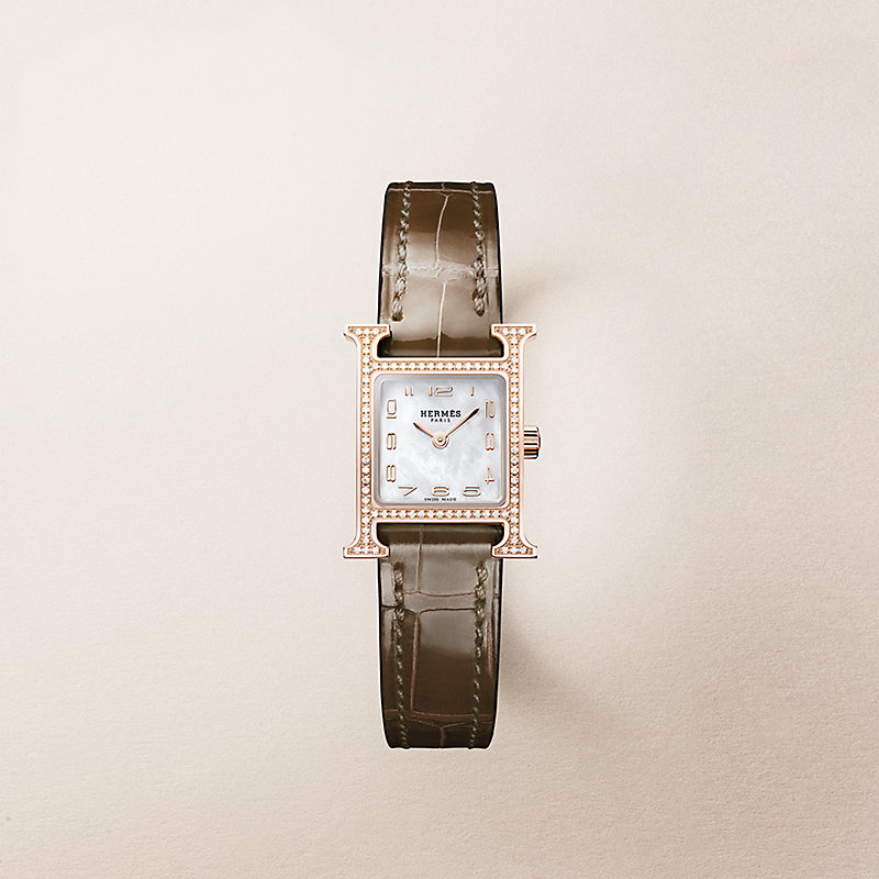 腕時計 《Hウォッチ》 ミニ 21 mm - ブルー | Hermès - エルメス-公式