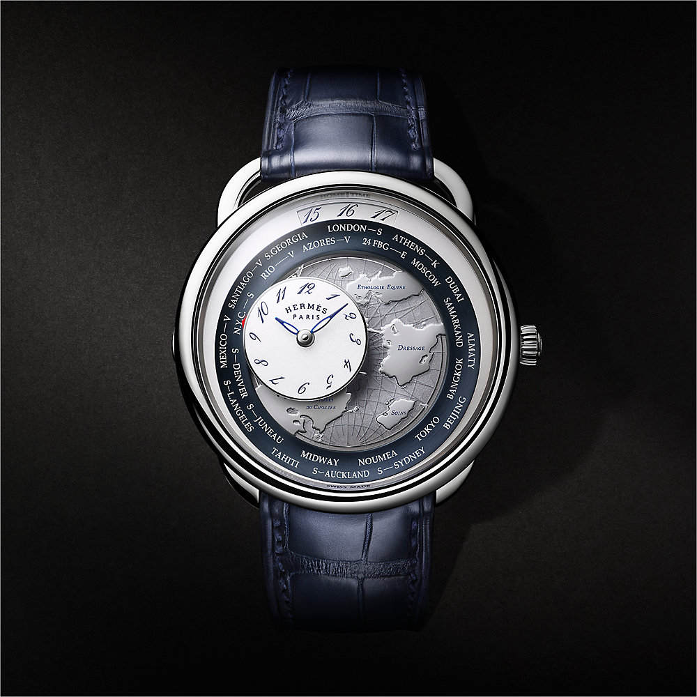 腕時計 《アルソー ル タン ヴォヤジャー》 41 mm - グリーン | Hermès