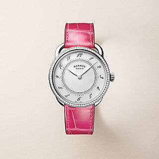 HERMES アナログ 腕時計 クォーツ 赤　アルソー 腕時計 《アルソー》 36 mm | Hermès - エルメス-公式サイト