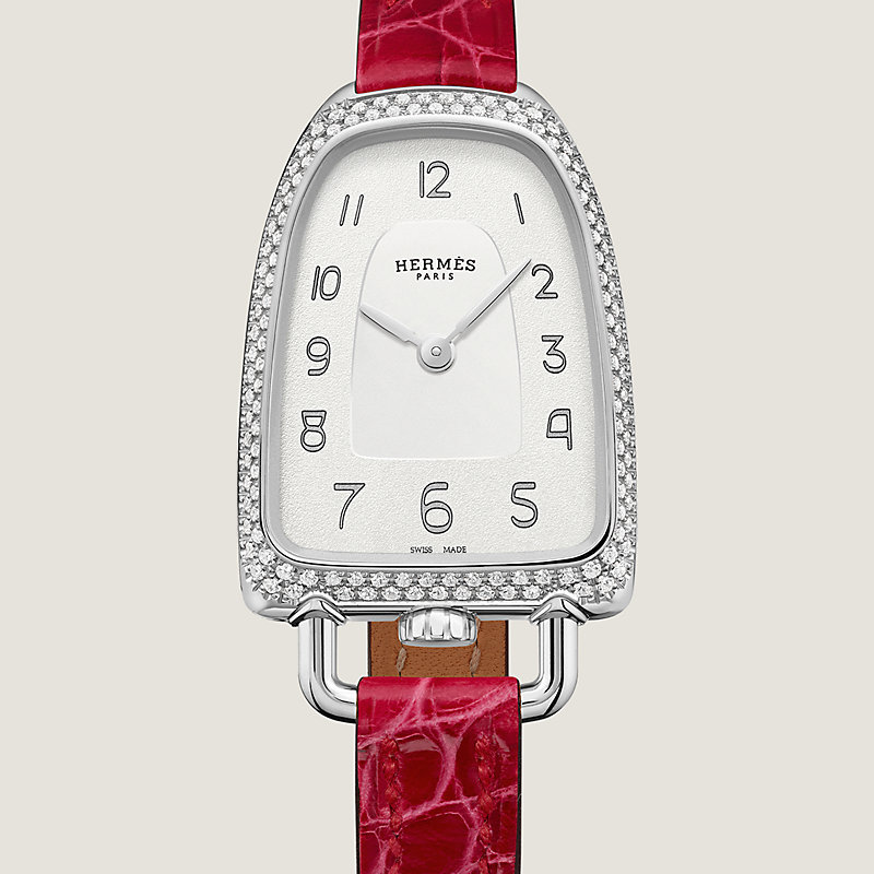 エルメス　腕時計　《ギャロップ ドゥ エルメス》 MM 32mm エトープ　新品 腕時計-《ギャロップ-ドゥ-