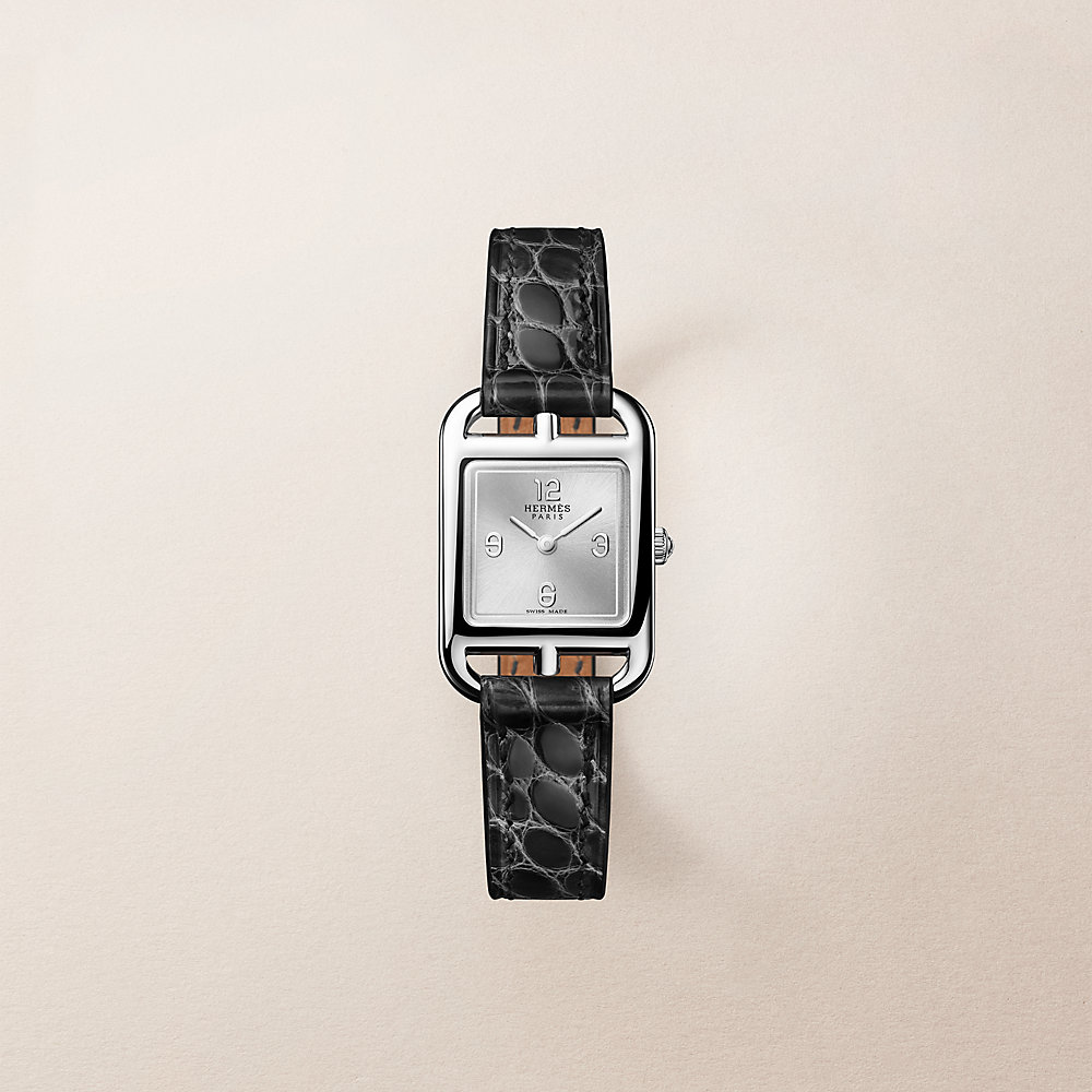 HERMES エルメス 腕時計 ケープコッド レザー ベルト ブラック 時計 腕時計 《ケープコッド》 | Hermès - エルメス-公式サイト