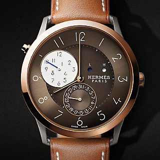 腕時計 《スリム ドゥ エルメス》 GMT 39.5 mm | Hermès - エルメス