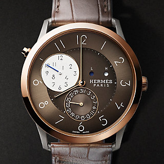 腕時計 《スリム ドゥ エルメス》 GMT 39.5 mm | Hermès - エルメス