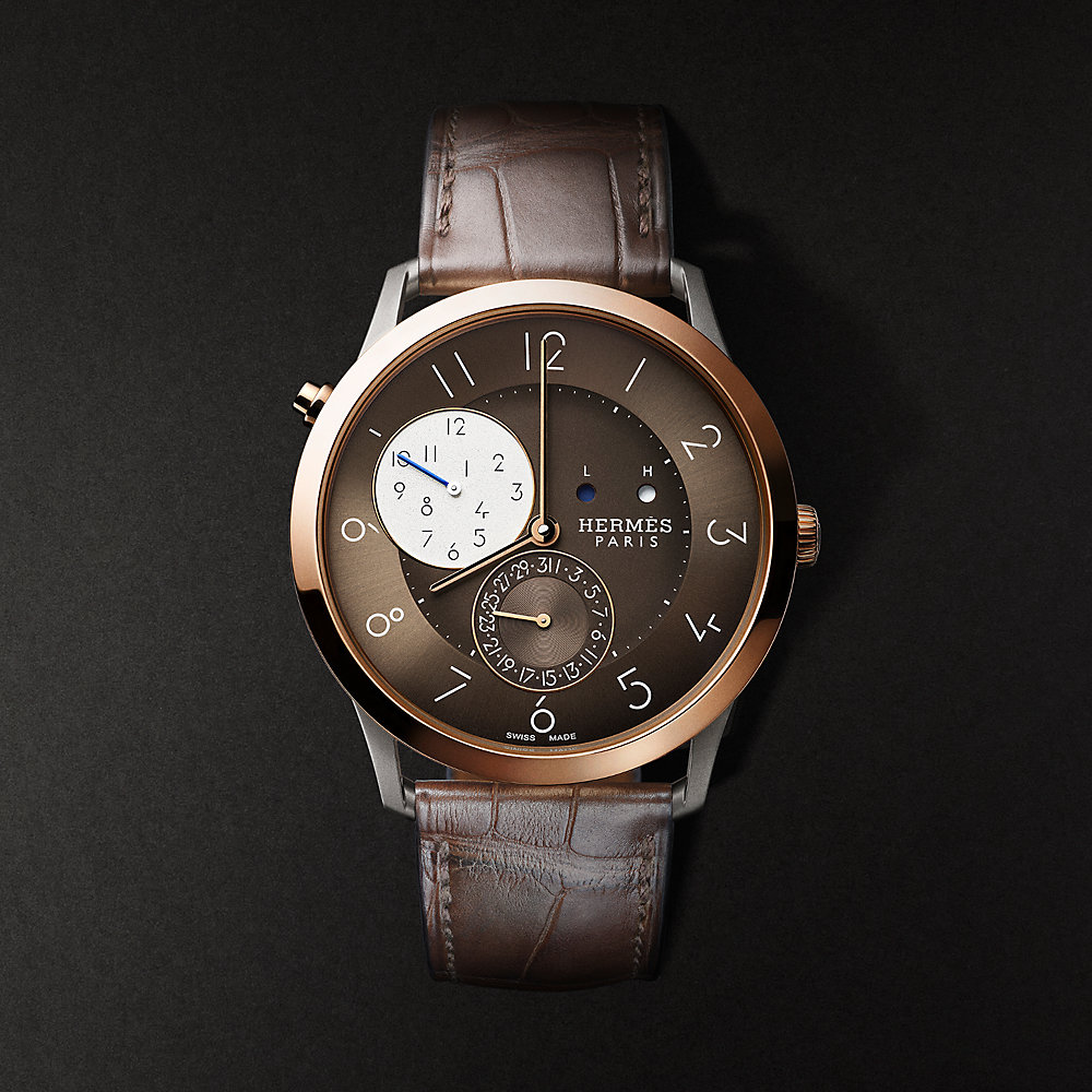 腕時計 《スリム ドゥ エルメス》 GMT 39.5 mm | Hermès - エルメス