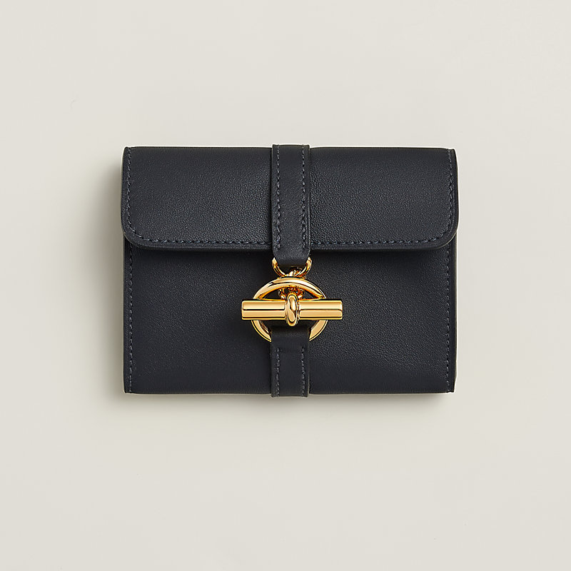 レア[HERMES]グレナン コンパクト 折りたたみ財布 ローズサクラ 財布-《グレナン》-コンパクト--