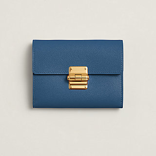 財布 《シャルニエール》 コンパクト - ブルー | Hermès - エルメス 財布 《シャルニエール》 コンパクト - ブルー | Hermès - エルメス