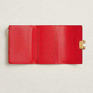 財布 《シャルニエール》 コンパクト - レッド | Hermès
