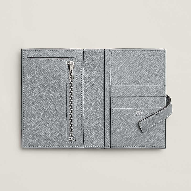 HERMES パッサンコンパクト HERMES エルメス（HERMES）パッサン コンパクト リザード/ブルー