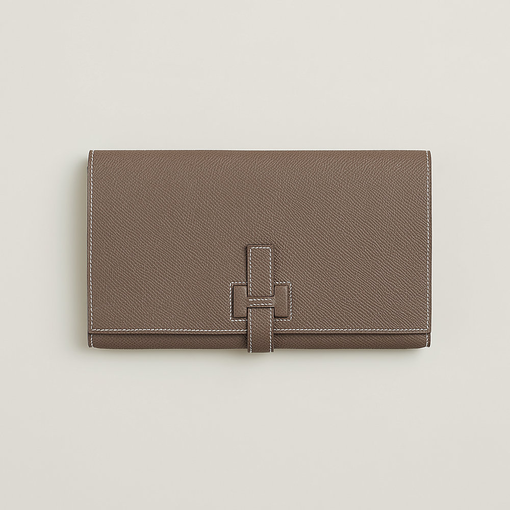 財布 《ニュー・Hパッサン・トゥタンマン》 - ベージュ | Hermès