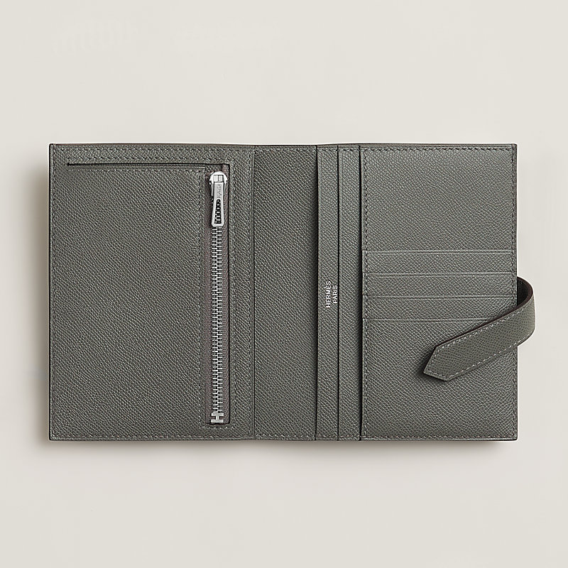 に*こ様 HERMES ベアン　コンパクト エルメス HERMES ベアンコンパクト ブルーフリーダ シェーブル