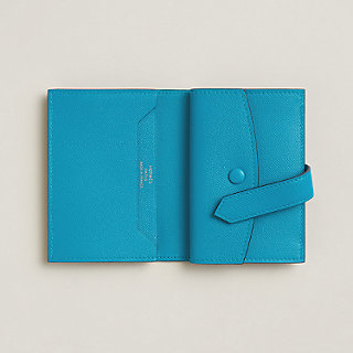 【Hermes】収納数も豊富☆ベアン Combine 折り畳み財布 celeste 財布 《ベアン》 ミニ | Hermès - エルメス-公式サイト