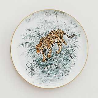 新品　HERMES 赤道直下　ディナープレート　正規品 赤道叢林”糕點盤| Hermès 愛馬仕台灣地區官網