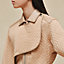 가죽 디테일 쇼트 코트, 보기: 이미지: 제품 착용 이미지, worn, 5개 중 8번째 보기