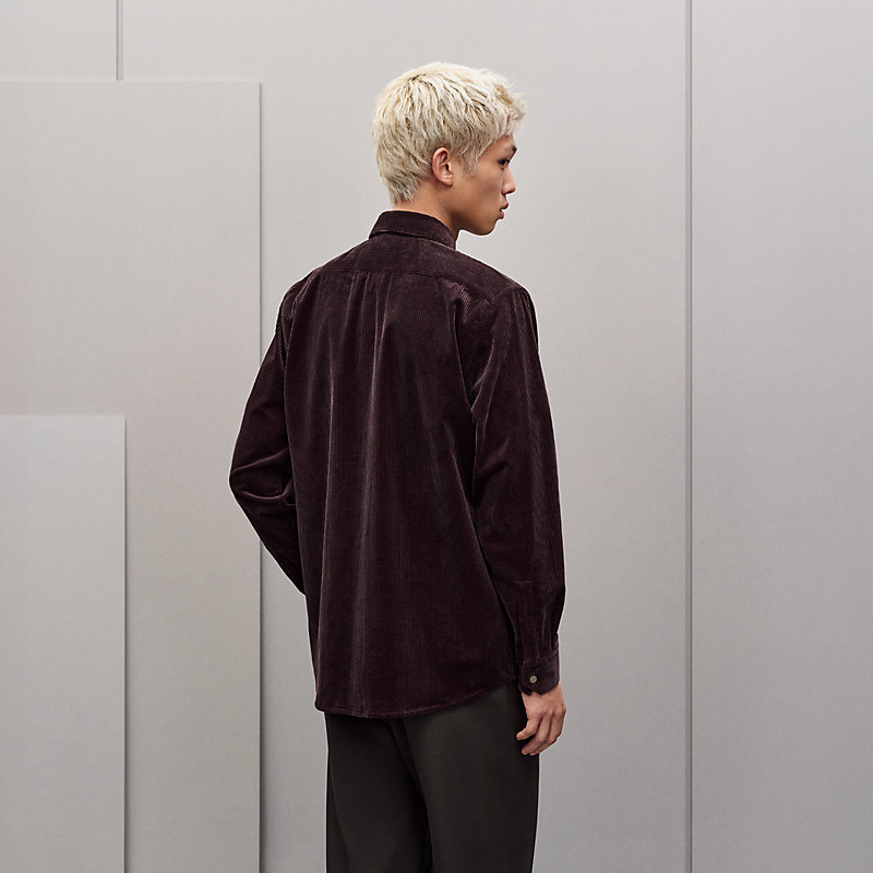 거싯 포켓 스트레이트 컷 셔츠