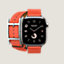 시리즈 11 케이스 & 애플 워치 에르메스 스트랩, Hapi 더블 투어 42mm, 보기: 앞, front, 1개 중 5번째 보기